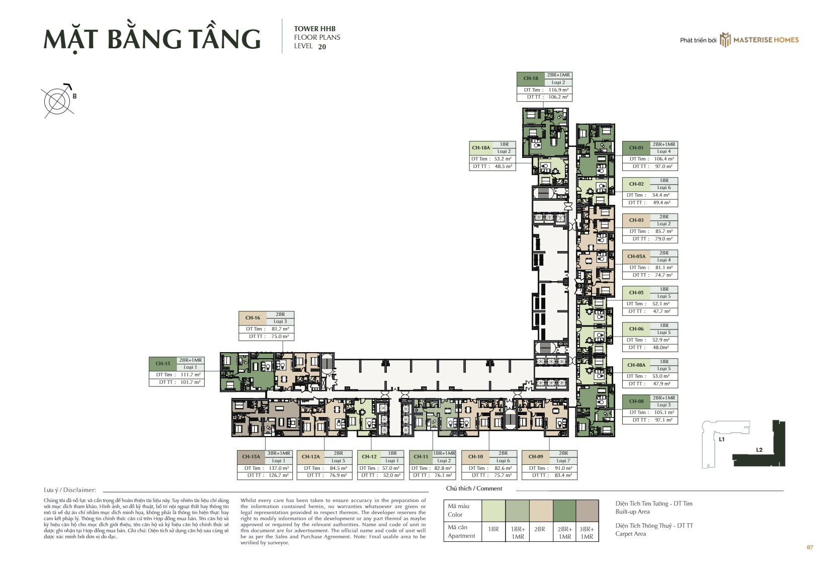 Mặt bằng Tòa L2 - The Bloom - 7